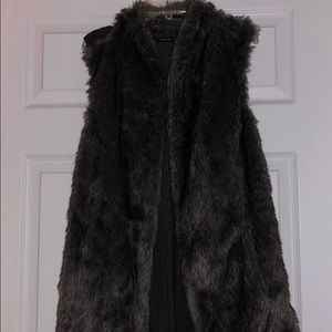 Faux fur vest